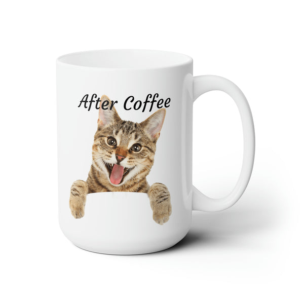 Before and After Coffee Cats Ceramic Mug 15oz