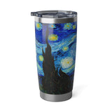Vincent Van Gogh Starry Night 20oz Double-Wall Insulated Stainless Steel Hot or Cold Tumbler