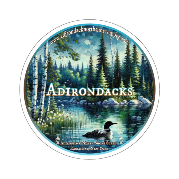 Adirondacks Night Loon Die-Cut Sticker