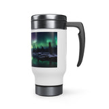 Adirondacks Northern Lights 14oz Stainless Steel Travel Mug with Handle