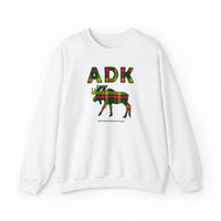 Plaid ADK Moose Unisex Heavy Blend Crewneck Sweatshirt