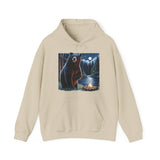 Black Bear Night Lights Unisex Heavy Blend™ Hooded Sweatshirt