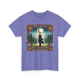 Dancing Boho Black Bear Unisex 100% Cotton Tee