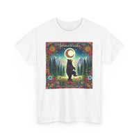 Dancing Boho Black Bear Unisex 100% Cotton Tee