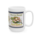 Clinton Canning Falcon Brand Sugar Corn Label Ceramic Mug (15oz)