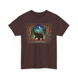 Boho Black Bear Forest Unisex 100% Cotton Tee