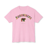 Adirondacks Black Bear Yellow Tartan Plaid HD Cotton T-Shirt