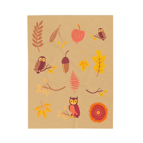 Owls 🦉Velveteen Plush Blanket