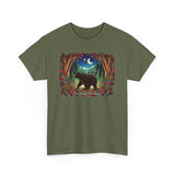 Boho Black Bear Forest Unisex 100% Cotton Tee