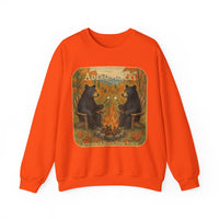 Adirondack Chairs Marshmallow Roasting Bears Unisex Heavy Blend Crewneck Sweatshirt