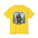 ADK Vibes Only Black Bear HD Cotton Unisex T-Shirt