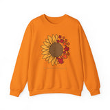 Adirondack Sunflowers and Maple Leaves Unisex Heavy Blend Crewneck Sweatshirt