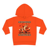 Sweet Fall Foxes Toddler Pullover Fleece Unisex Hoodie