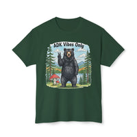 ADK Vibes Only Black Bear HD Cotton Unisex T-Shirt