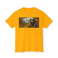 Adirondacks Woods Waters Wild Peaks Black Bear HD Cotton T-Shirt