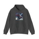 Sled the Wild! Snowmobiling Black Bear Unisex Heavy Blend Hoodie