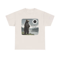 Mr. Black Bear Adirondacks Total Solar Eclipse Unisex 100% Cotton Tee