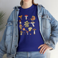 Shrooms, Groovy Shrooms Unisex 100% Cotton Tee