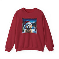 Golden Retriever Unisex Holiday Crewneck Sweatshirt 2