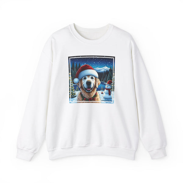 Golden Retriever Unisex Holiday Crewneck Sweatshirt 2