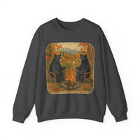 Adirondack Chairs Marshmallow Roasting Bears Unisex Heavy Blend Crewneck Sweatshirt