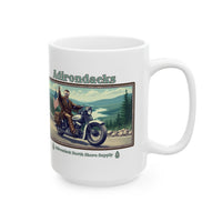 Teddy Roosevelt Adirondacks Motorcycle Ceramic Mug (11oz or 15oz)