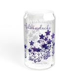 Adirondacks Purple Wildflowers Sipper Glass, 16oz