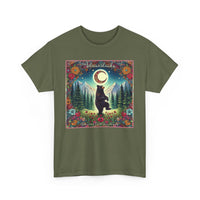 Dancing Boho Black Bear Unisex 100% Cotton Tee