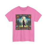 Dancing Boho Black Bear Unisex 100% Cotton Tee