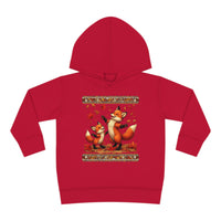 Sweet Fall Foxes Toddler Pullover Fleece Unisex Hoodie