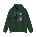 Black Bear Night Lights Unisex Heavy Blend™ Hooded Sweatshirt