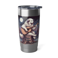 Great Pyrenees Guitar 20oz Double-Wall Insulated Stainless Steel Hot or Cold Tumbler