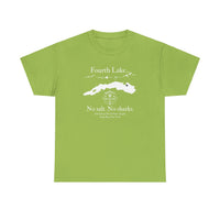 Fourth Lake No Salt No Sharks Unisex 100% Cotton Tee