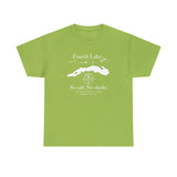 Fourth Lake No Salt No Sharks Unisex 100% Cotton Tee