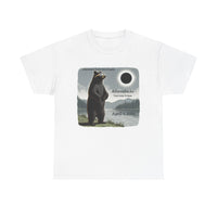 Mr. Black Bear Adirondacks Total Solar Eclipse Unisex 100% Cotton Tee