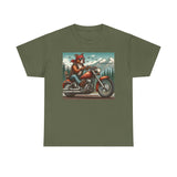 Pittie Motorcycle Adirondacks Unisex 100% Cotton Tee