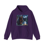 Black Bear Night Lights Unisex Heavy Blend™ Hooded Sweatshirt