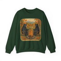 Adirondack Chairs Marshmallow Roasting Bears Unisex Heavy Blend Crewneck Sweatshirt