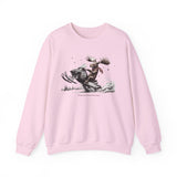 Moose Snowmobile Unisex Heavy Blend Crewneck Sweatshirt