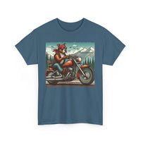 Pittie Motorcycle Adirondacks Unisex 100% Cotton Tee