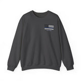 Stand For Blue -Small Flag Unisex Heavy Blend Crewneck Sweatshirt