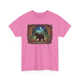 Boho Black Bear Forest Unisex 100% Cotton Tee