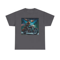 Moose Motorcycle Adirondacks USA Unisex 100% Cotton Tee