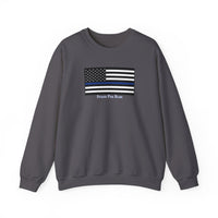 Stand For Blue Unisex Heavy Blend Crewneck Sweatshirt