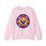 Colorful Heart Unisex Heavy Blend Crewneck Sweatshirt