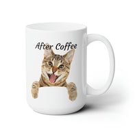 Before and After Coffee Cats Ceramic Mug 15oz
