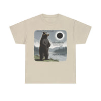 Mr. Black Bear Adirondacks Total Solar Eclipse Unisex 100% Cotton Tee