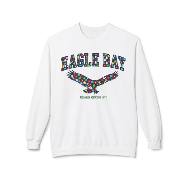 Eagle Bay Fleece Crewneck Sweatshirt - Unisex, Casual Wear, Perfect for Fall, Outdoor Adventures, Family Gatherings, Gifts