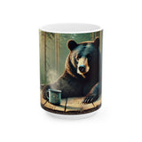 Don't Even Talk To Me Until I've Had My Coffee Black Bear Ceramic Mug (15oz)