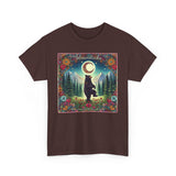 Dancing Boho Black Bear Unisex 100% Cotton Tee